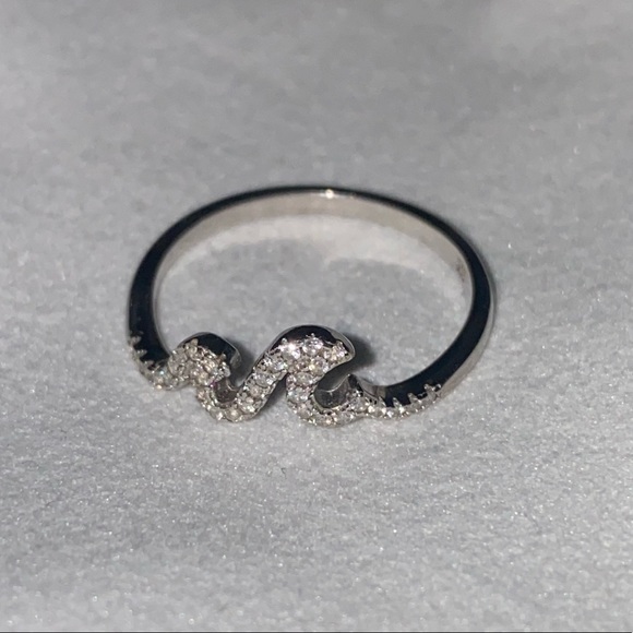 SILVER RING 925 HAWAIIAN WAVE - Picture 2 of 3